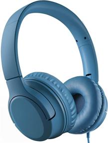 img 4 attached to Volume Limited Kids Headphones: Foldable & Adjustable for School, Travel - Compatible with Cellphones, Tablets, PC