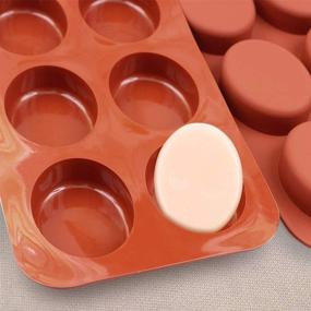 img 1 attached to homEdge 6-Cavity Silicone Mold: Best 🔹 Oval Molds for Soap, Chocolate, Candles & Jelly