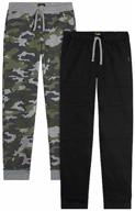 lee youth boy's 2 pack durable knee jogger pant logo