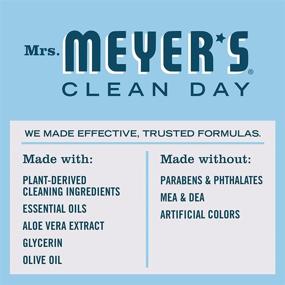 img 1 attached to 🌿 Mrs. Meyer's Clean Day Liquid Hand Soap: Cruelty Free & Biodegradable Formula with Essential Oils, Rain Water Scent - 12.5 oz, Pack of 3
