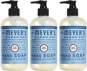 img 4 attached to 🌿 Mrs. Meyer's Clean Day Liquid Hand Soap: Cruelty Free & Biodegradable Formula with Essential Oils, Rain Water Scent - 12.5 oz, Pack of 3