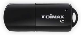 img 4 attached to Edimax EW-7811UTC AC600 Двухдиапазонный USB адаптер: Компактный, Портативный и Мощный, 📶 Повышает Скорость потокового воспроизведения и загрузки на ПК / ноутбуках с поддержкой Wi-Fi 11AC и 11n.