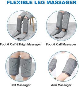 img 1 attached to 🦵 Renpho Leg Massager – Adjustable Leg Wrap for Thighs, Calves, and Feet, 6 Modes, 4 Intensities – Ideal Gift for Men and Women, Effective Relief for Sore Muscle Stiffness and Recovery