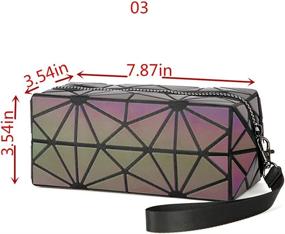 img 3 attached to 👜 Luminous Handbag with Geometric Lattice Design: AIBKHK