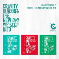 🎵 cravity season 2: hideout - the new day we step into" album with pre-order benefit, folded poster, and extra photocards set (3 versions) logo