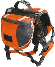 img 4 attached to 🐾 Improved Lifeunion Dog Saddlebags Pack - Durable Polyester Hound Backpack for Outdoor Adventure, Camping, Hiking, and Travel
