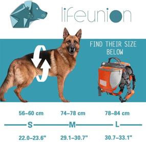 img 3 attached to 🐾 Improved Lifeunion Dog Saddlebags Pack - Durable Polyester Hound Backpack for Outdoor Adventure, Camping, Hiking, and Travel