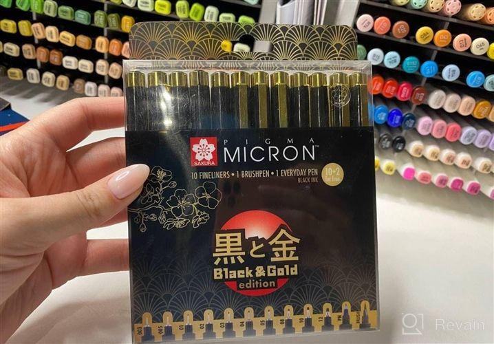 img 1 attached to 🖋️ Sakura Pigma 30067 Micron Blister Card Ink Pen Set - Black (8/Set): High-Quality & Precise Writing Instruments review by Lori Aguirre