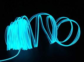 img 3 attached to Car Decorations 2M/6FT USB Neon EL Wire Car Strip Light Electroluminescent Wire For Christmas Festival Party Car Lights Decoration(2M