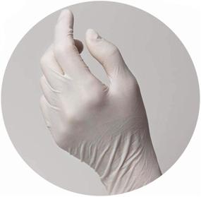 img 2 attached to IBI Premium Powder Free Latex Gloves - 100 pcs (Small) - Disposable | Enhanced SEO