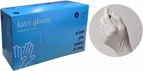 img 3 attached to IBI Premium Powder Free Latex Gloves - 100 pcs (Small) - Disposable | Enhanced SEO