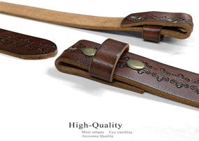 img 2 attached to Vintage Genuine Leather Casual Buckle Women's Accessories in Belts