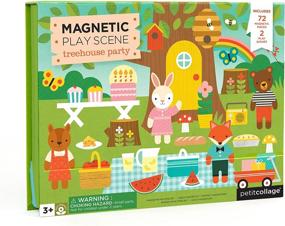 img 4 attached to 🦁 Playful Magnet Animal Friends by Petit Collage: Engaging Imaginative Fun for Children