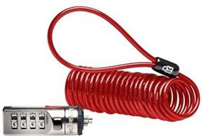 img 3 attached to Secure Your Devices on the Go with the Kensington Portable Combination Cable Lock - Red (K64671AM)