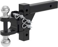 curt 45049 adjustable ball mount for 2-inch receiver with 6-1/2-inch drop, includes 2 and 2-5/16-inch balls, 10,000 lbs capacity logo