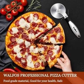 img 1 attached to Walfos Pizza Cutter Professional Anti Slip