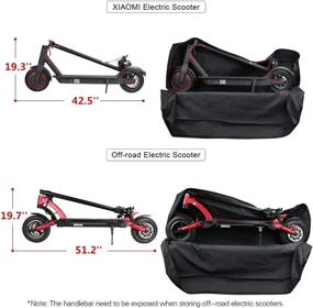 img 2 attached to 🛴 Foldable Electric Scooter Carrying Bag - Heavy Duty E-Scooter Storage Transport Bag for Xiaomi Mijia M365 / M365 Pro & Segway - Accessory Backpack Handbag Shoulder Bag