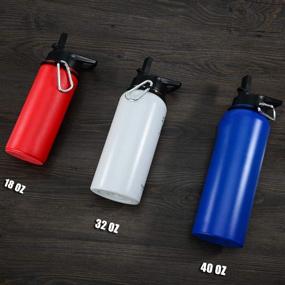 img 1 attached to [Pack of 10] BPA-Free Flask Straws Compatible with Hydro Bottle Wide 🥤 Mouth Straw Lid with 2 Straw Brushes - Ideal for Wide Mouth Hydroflask Replacement