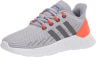 👟 adidas questar youth athletic shoes for girls in black and white logo