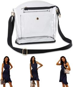 img 1 attached to Crossbody Concert Approved Transparent Shoulder