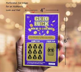 img 3 attached to GOLD LUCK Pregnancy Reveal Fake Lottery Scratch Off Tickets, Perfect Idea for Pregnancy Announcement, Set of 6 Cards