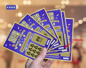img 2 attached to GOLD LUCK Pregnancy Reveal Fake Lottery Scratch Off Tickets, Perfect Idea for Pregnancy Announcement, Set of 6 Cards
