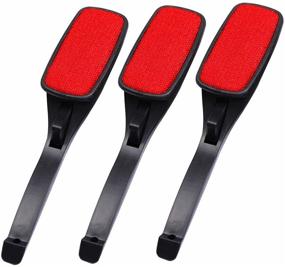 img 4 attached to 🧲 GARASANI Magic Lint Brush: Ultimate Fabric & Clothes Cleaner with Swivel Head - 3Pcs Set, Ideal for Pet Hair & Dust Removal