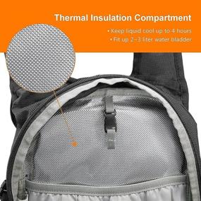 img 1 attached to NEVO Hydration Backpack Bladder Climbing Sports & Fitness