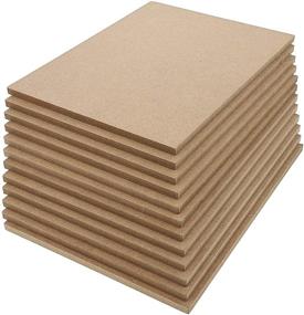 img 2 attached to Crafting Perfection: Premium 9x12 Blank Wooden Chipboard Sheets (12 Pack)