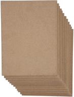 crafting perfection: premium 9x12 blank wooden chipboard sheets (12 pack) logo