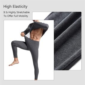 img 2 attached to BAMBOOL Thermal Underwear Midweight Thicken Sports & Fitness in Other Sports