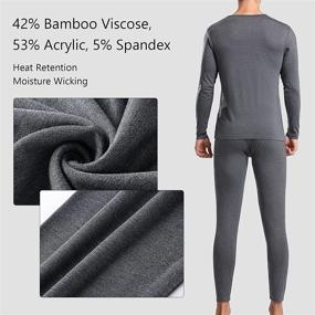 img 3 attached to BAMBOOL Thermal Underwear Midweight Thicken Sports & Fitness in Other Sports