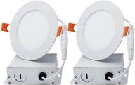 💡 dimmable recessed downlight junction installation for enhanced lighting logo