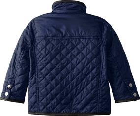 img 1 attached to 🧥 Stylish Urban Republic Little Boys' Quilted Coat with Faux Leather Trim - Winter Must-Have!