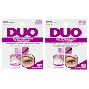 img 4 attached to Duo Quick-Set Dark False Strip Lash Adhesive, Dark Drying Formula 0.18 oz x 2 Packs