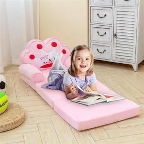 img 3 attached to HIGOGOGO Foldable Children Backrest Upholstered