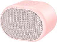 12h playtime pink bluetooth speaker, 3d hi-fi bass, tws wireless pairing, fm radio - perfect for travel & outdoor adventures logo