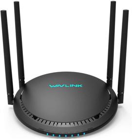 img 4 attached to 🌐 WAVLINK AC1200 WiFi Router, Smart Wireless Dual-Band Gigabit Internet Router - 5GHz+2.4GHz with Patented TouchLink, 4x 5dBi Omni Directional Antennas, MU-MIMO - Ideal for Home Online Gaming & HD Streaming