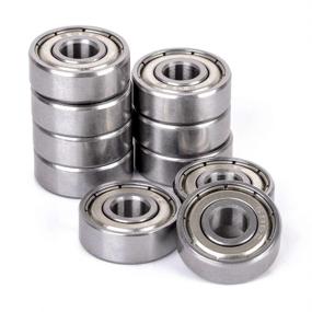 img 4 attached to Upgrade your Skateboards with High-Performance Donepart 608ZZ Skateboard Bearings