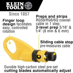 img 3 attached to 🔌 Klein Tools VDV002-820 Coax Push-On Connector VDV Kit - Complete Coaxial Cable Preparation, Connection, and Testing Toolkit