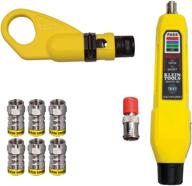 🔌 klein tools vdv002-820 coax push-on connector vdv kit - complete coaxial cable preparation, connection, and testing toolkit logo
