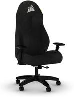 corsair tc60 fabric gaming chair - comfortable fit - black logo