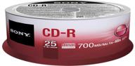 📀 sony 25cdq80sp cd-r 700mb/80min шпиндель - набор из 25: надежные и высококачественные пустые диски. логотип