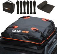 cargomax 15 cubit feet waterproof vehicle roof bag - rooftop cargo carrier for all vehicles with/without rack, anti-slip mat, 8 strong straps, 6 door hooks logo