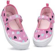 👧 k komforme toddler girls shoes: mary jane flats, canvas sneakers for school uniform logo