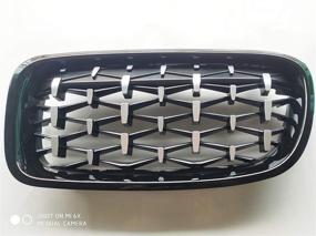 img 3 attached to 🚗 Enhance your BMW 3 Series with OP F30 F31 F35 Diamond Star Bumper Front Kidney Grille ABS Grill M3 Radiator Mesh