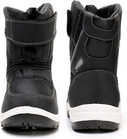 img 3 attached to 👞 Apakowa Weather Boots: Top-Quality Shoes for Toddler Little Boys' Outdoor Adventures