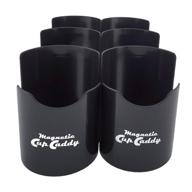магнитная чашка-органайзер master magnetics, черная, упаковка из 6 штук - организуйте бутылки, отвертки, карандаши легко логотип