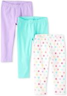 the children's place big girls' 3 pack leggings - trendy and versatile leggings for girls logo