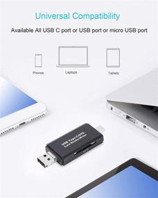 img 3 attached to 📱 COCOCKA 3-in-1 USB 2.0 Memory Card Reader OTG Adapter for PC/Laptop/Smart Phones/Tablets with Micro SD Card Reader Capability